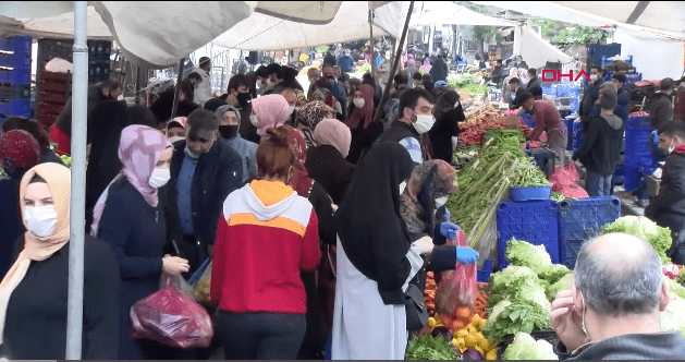 مشاهد صادمة من أحد اسواق إسطنبول (فيديو)